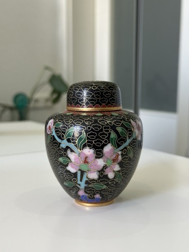 Cloisonne emaille ingwerglas - emaille,