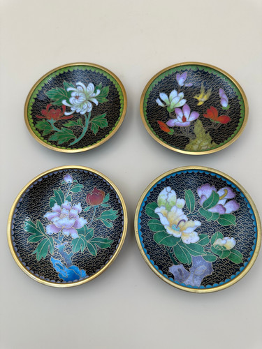 Alte cloisonné teller - 4,