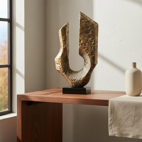 Abstrakte metallskulptur - abstrakte,