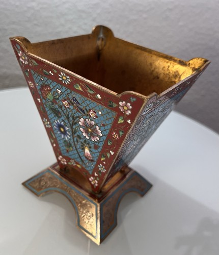 Cloisonné vase übertopf - cloisonné,