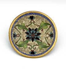 Vintage Cloisonné Schale Ring