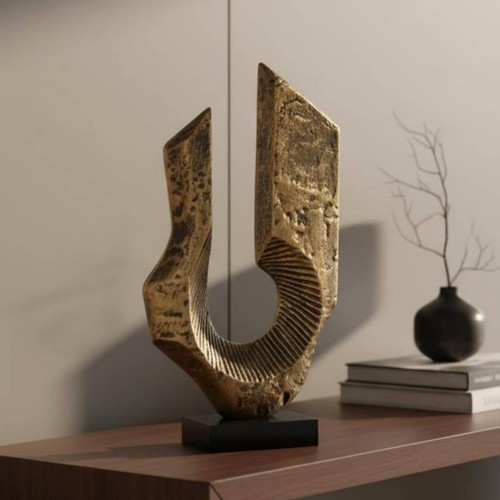 Abstrakte metallskulptur - abstrakte,