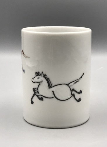 Alte asiatische pferde vase - alte,