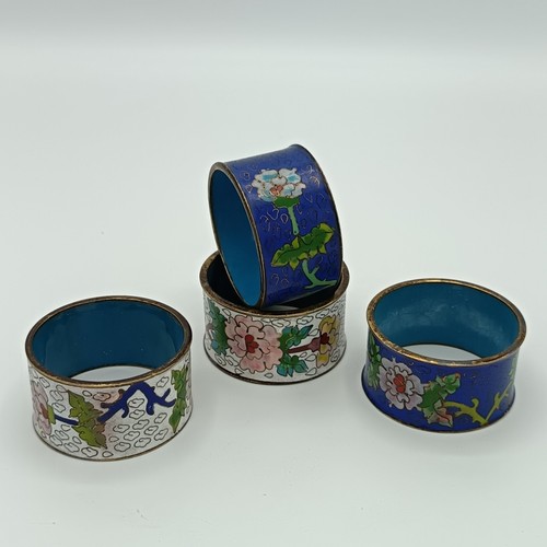 Florale cloisonné emaille - 4,