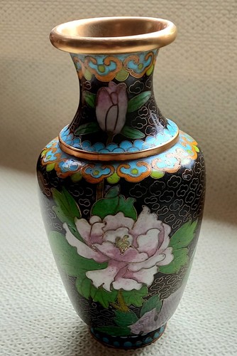 Alte vase aus - china,, messing