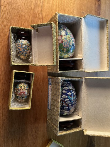 Konvolut vintage cloisonné - konvolut, 4x