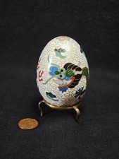 Schönes Cloisonne Ei  6 cm