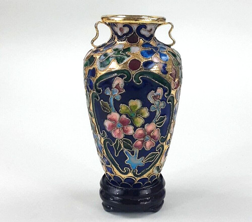 Miniatur vase auf - miniatur, holzsockel