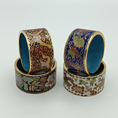 Florale cloisonné emaille - 4,