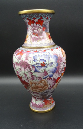 Emaillierte vase mit - vase,