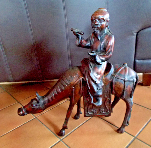 Asiatische reiterfigur bronze - asiatische,