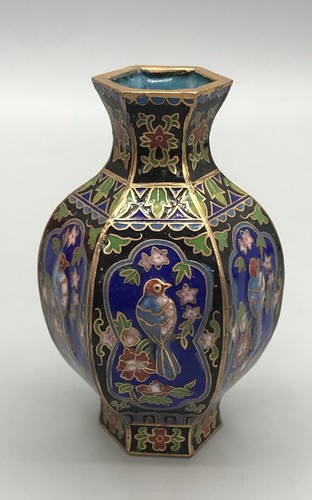 Kleine cloisonne kant vase - kant,