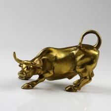 Messing-Figur Stier, Wall