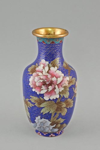 Messing vase cloisonné - messing,