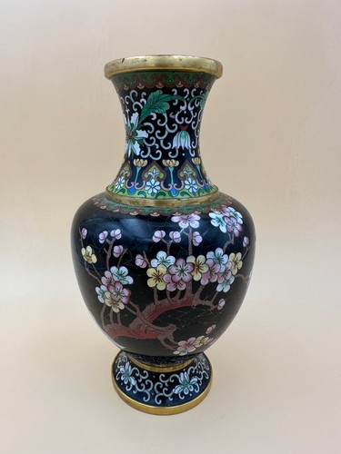Alte cloisonné vase emaille - cloisonné, vase,