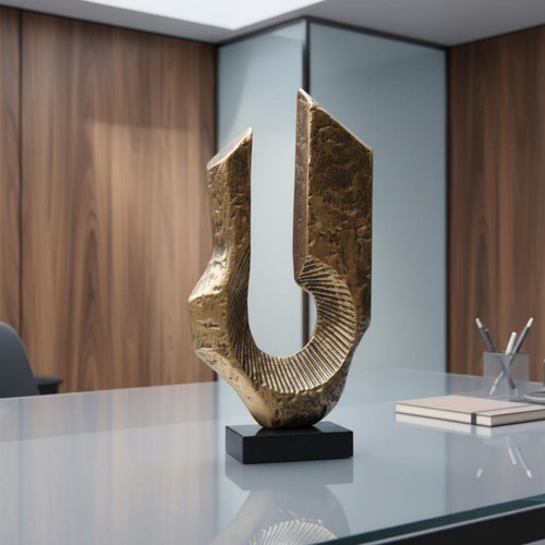 Abstrakte metallskulptur - abstrakte,